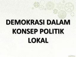 DEMOKRASI DA LAM KONSEP