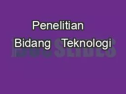 PPT-Penelitian Bidang Teknologi