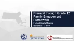 Prenatal through Grade 12 Family Engagement Framework