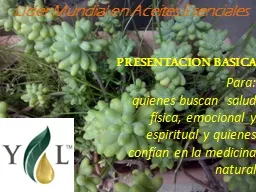 PPT-Líder Mundial en Aceites Esenciales