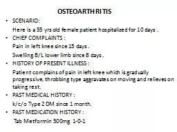 OSTEOARTHRITIS
