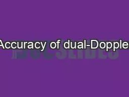 Accuracy of dual-Doppler
