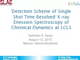 Detection Scheme of  Single Shot Time Resolved X-ray Emission Spectroscopy of Chemical