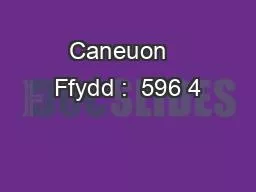 Caneuon   Ffydd :  596 4