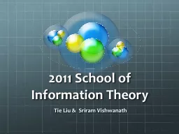 2011 School of Information Theory