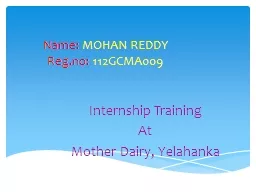 PPT-Name: MOHAN REDDY