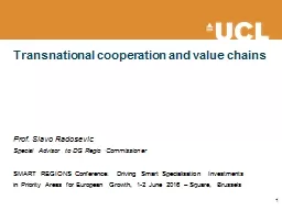Transnational cooperation and value chains