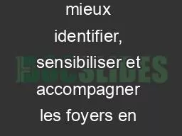 « Regards croisés pour mieux identifier, sensibiliser et accompagner les foyers en situation de