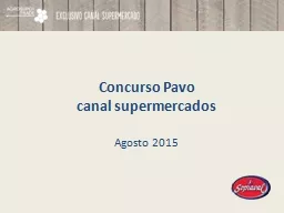 Concurso Pavo  canal supermercados