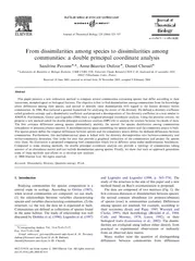 Journal of Theoretical Biology    From dissimilarities