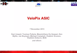 VeloPix  ASIC 7  November 2013