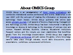 About OMICS Group