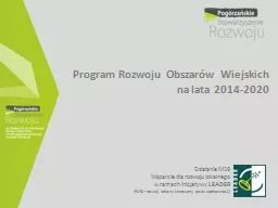 PPT-Program Rozwoju Obszarów Wiejskich