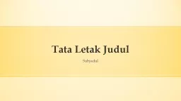 PPT-Tata Letak Judul Subjudul