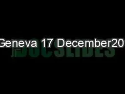 1 Geneva 17 December2014