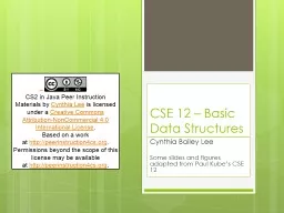 CSE 12 – Basic Data Structures