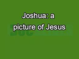 Joshua: a picture of Jesus