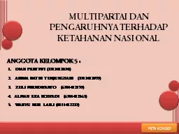 ANGGOTA KELOMPOK 5 : MULTIPARTAI DAN PENGARUHNYA TERHADAP KETAHANAN NASIONAL