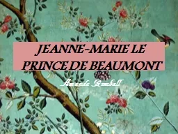JEANNE-MARIE LE PRINCE DE BEAUMONT