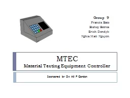 MTEC   Material  Testing Equipment Controller