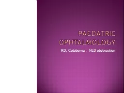 Paedatric   ophtalmology