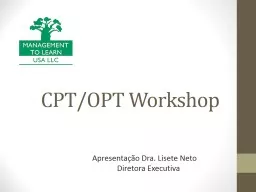 CPT/OPT Workshop Apresentação