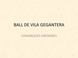 PPT-BALL DE VILA GEGANTERA COMARQUES GIRONINES