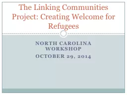 North Carolina workshop October 29, 2014