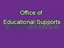 Office of Educational Supports