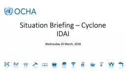 Situation Briefing – Cyclone IDAI