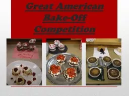 Great American Bake-Off Competition