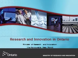 Research and Innovation in Ontario
