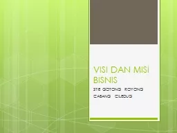 VISI DAN MISI BISNIS STIE GOTONG ROYONG