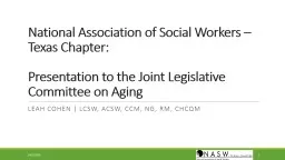 National Association of Social Workers – Texas Chapter: