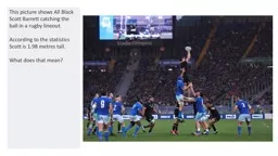 This picture shows All Black Scott Barrett catching the ball in a rugby lineout.
