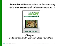 Chapter 1 Getting Started with Microsoft Office PowerPoint