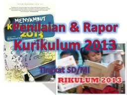 Penilaian & Rapor Kurikulum 2013