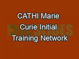 CATHI Marie Curie Initial Training Network