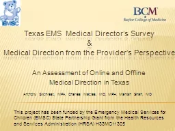 T exas  EMS M edical  D irector’s