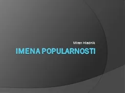 Imena popularnosti Miran Hladnik