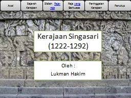 PPT-Kerajaan Singasari (1222-1292)