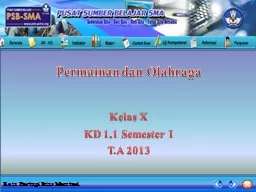 PPT-Permainan dan Olahraga Kelas X