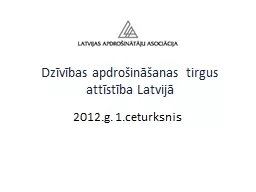 Dzīvības apdrošināšanas tirgus attīstība Latvijā