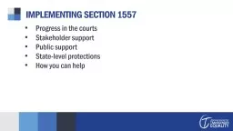 IMPLEMENTING SECTION 1557
