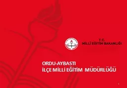 PPT-ORDU-AYBASTI İLÇE MİLLİ EĞİTİM MÜDÜRLÜĞÜ