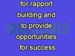 PPT-Using music for rapport building and to provide opportunities for success