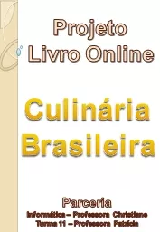 Projeto Livro Online Culinária