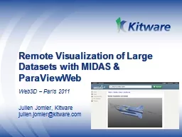 Remote Visualization of Large Datasets with MIDAS &