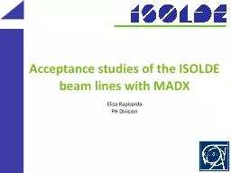 Acceptance studies of the ISOLDE beam lines with MADX