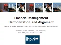 Financial Management Harmonization and Alignment